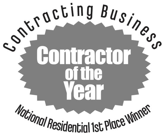 Graphic naming Total Comfort, an HVAC company in St. Paul, the winner of Contractor of the Year by Contracting Business.