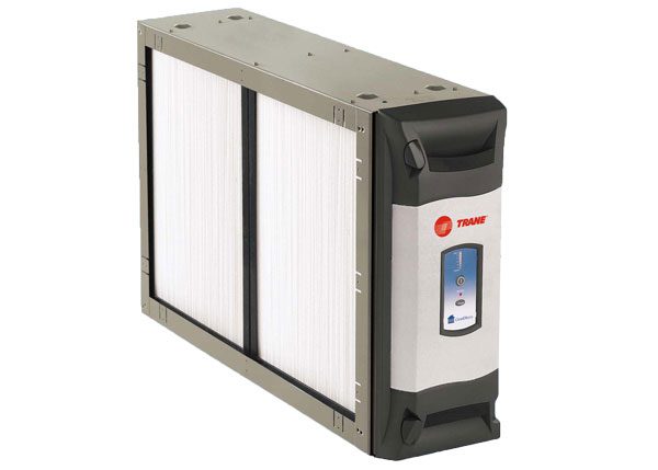 CleanEffects, an air purifier by Trane, is depicted.